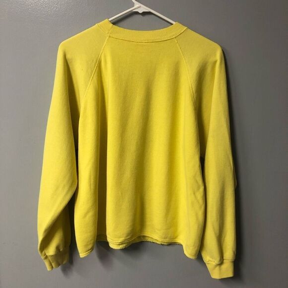 louise contie design hand painted newport beach california yellow crew neck - Picture 9 of 16
